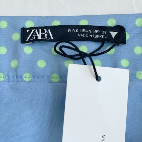 Zara Polka Dot  Slit Front Mini Skirt - Picture 7 of 8